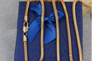 Цепь Xuping Jewelry джгут 50 см 4 мм золотистий