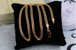 Цепь Xuping Jewelry ромб 50 см 4 мм золотистий