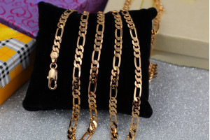 Цепь Xuping Jewelry Фігаро 50 см 5 мм золотистий