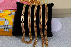 Цепь Xuping Jewelry кобра 50 см 5 мм золотистий