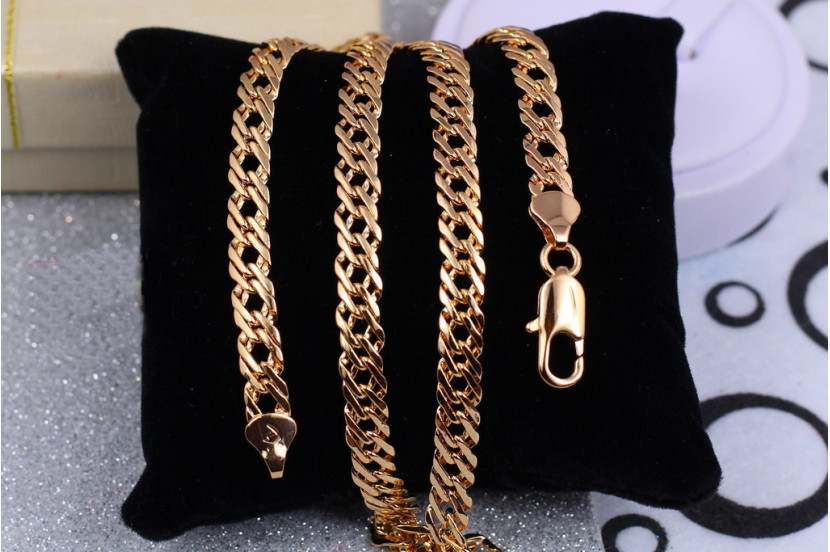 Ланцюг Xuping Jewelry ромб 50 см 6 мм золотистий