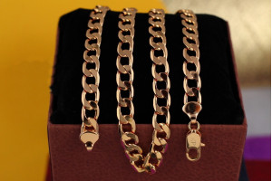 Цепь Xuping Jewelry панцирний 50 см 8 мм золотистий