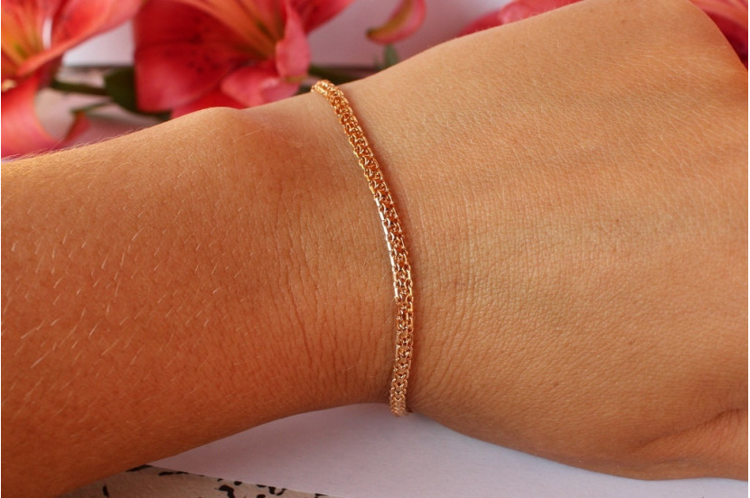 Браслет Xuping Jewelry бісмарк 19 см 3 мм золотистий