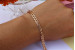 Браслет Xuping Jewelry ромб 20 см 5 мм золотистий