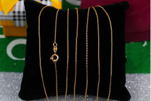 Цепь Xuping Jewelry якірний 35 см 1 мм золотистий