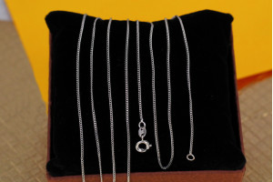 Цепь Xuping Jewelry панцирний 45 см 1 мм сріблястий