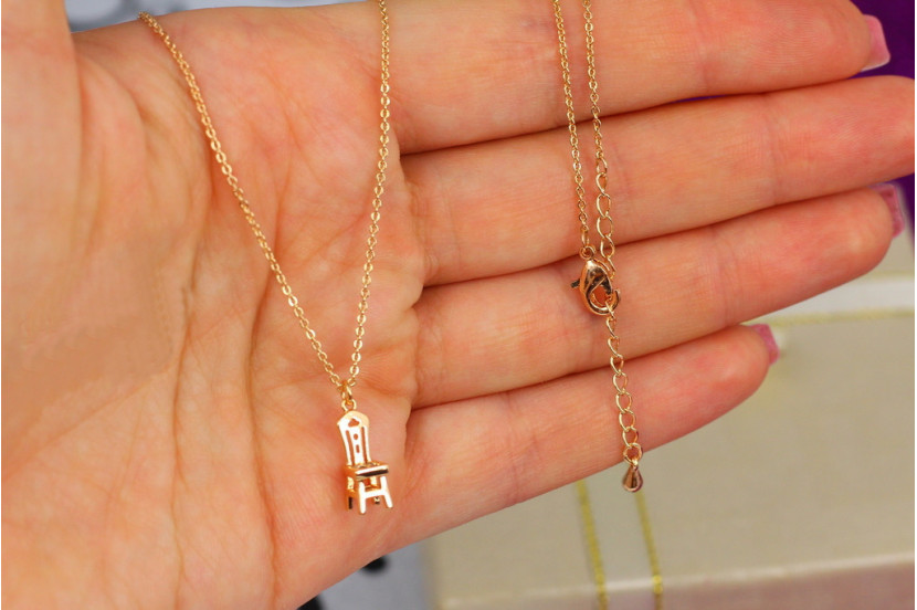 Набір Xuping Jewelry стільчик 45 см додаток 5 см золотистий