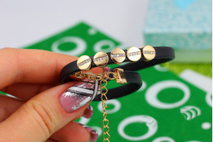 Чокер Xuping Jewelry з п'ятьма золотистими заклепками 29 см 6 мм золотистий Чокер Xuping Jewelry з п'ятьма золотистими заклепками 29 см 6 мм золотистий