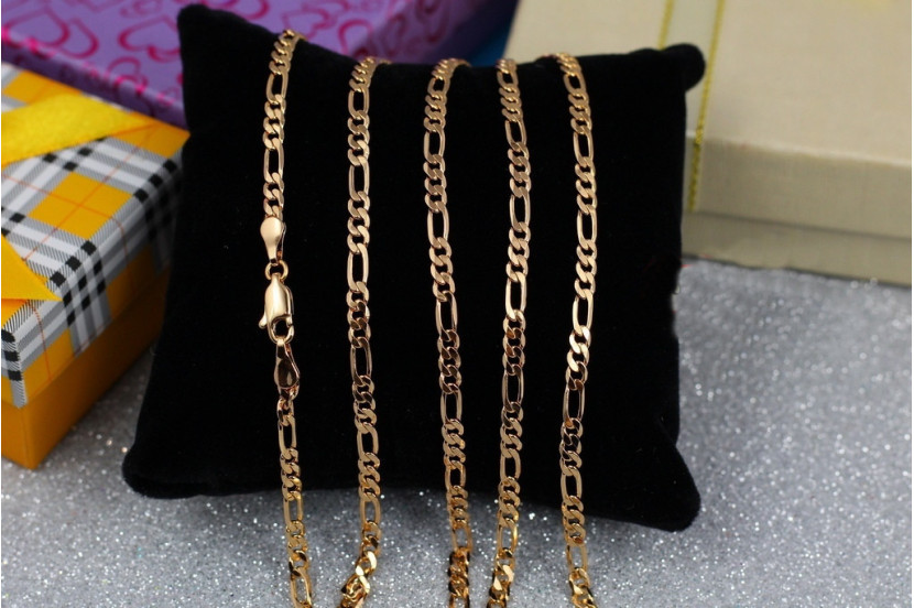 Ланцюг Xuping Jewelry фігаро 45 см 3 мм золотистий