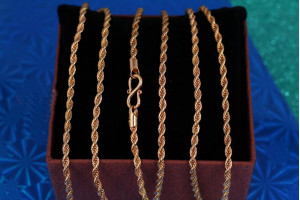 Цепь Xuping Jewelry канатик 45 см 3 мм золотистий