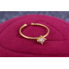 Кільце Xuping Jewelry дитяче розсувне з каменем 3 мм р 14 і більше золотисте