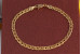 Браслет Xuping Jewelry ромб з огранюванням 17 см 4 мм золотистий