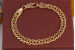 Браслет Xuping Jewelry ромб з огранюванням 17 см 6 мм золотистий