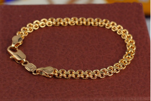 Браслет Xuping Jewelry бісмарк 23 см 5 мм золотистий