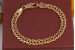 Браслет Xuping Jewelry ромб з огранюванням 23 см 6 мм золотистий