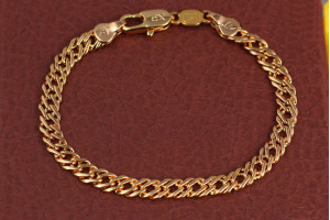Браслет Xuping Jewelry ромб 18 см 5 мм золотистий