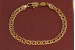 Браслет Xuping Jewelry ромб 22 см 5 мм золотистий