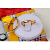 Обручка Xuping Jewelry класика 3 мм 15,16,17,18,19,20,21,22,23,24 золотиста 17