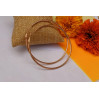 Сережки кільця Xuping Jewelry 6 см гладкі золотисті
