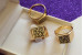 Печатка Xuping Jewelry р 22 квадратна лабіринт золотиста