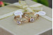 Кільце Xuping Jewelry тонке з білим фианитом 4 мм на шість кріплень р 17 золотисте