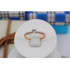 Кільце Xuping Jewelry тонке камінь 3 мм кріплення квадратом р 18 золотисте