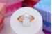 Кільце Xuping Jewelry з перлами 7 мм р 19 золотисте