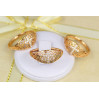 Кільце Xuping Jewelry спаси і збережи з хрестиком р 18 золотисте