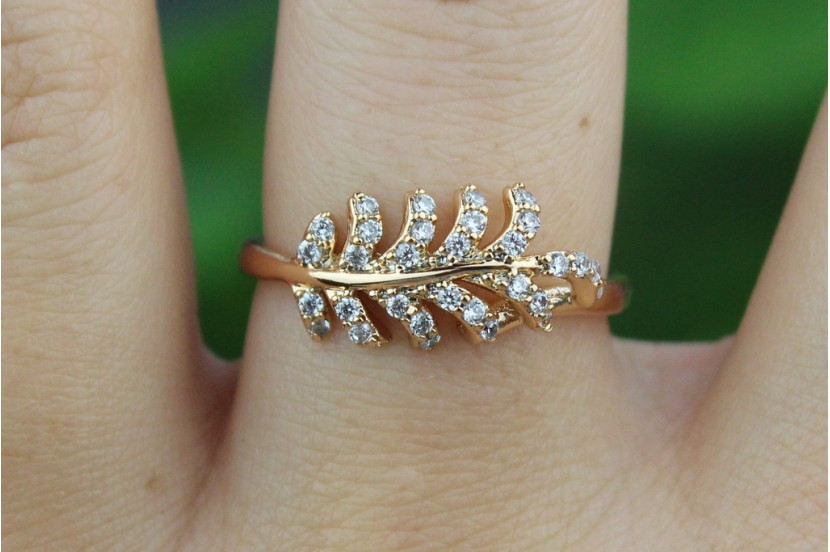 Кільце Xuping Jewelry гілка акації р 19 золотисте