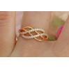 Кільце Xuping Jewelry плетінка р 16 золотисте