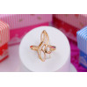 Кільце Xuping Jewelry перстень витий з камінням р 16 золотисте