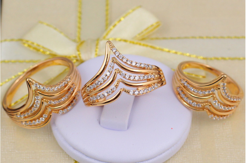 Кільце Xuping Jewelry будиночок р 19 золотисте
