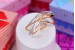 Кільце Xuping Jewelry з родієм блискавка р 16 золотисте