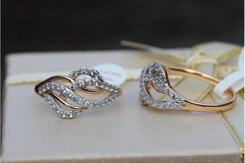 Кільце Xuping Jewelry з родієм загадка р 18 золотисте