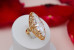 Кільце Xuping Jewelry Маркіз з білим каменем р 16 золотисте