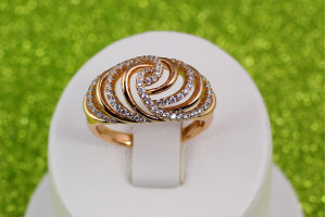 Кільце Xuping Jewelry конус троянда р 16 золотисте