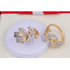Кільце Xuping Jewelry з родієм паросток р 16 золотисте