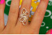 Кільце Xuping Jewelry крила метелика фалангове р 18 золотисте