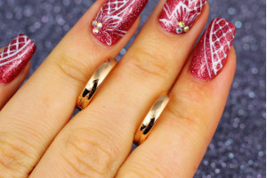 Сережки Xuping Jewelry кільця з крокреневими діагональними смужками 1,5 см золотисті