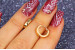 Сережки Xuping Jewelry колечка 1 см золотисті