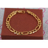 Браслет Xuping Jewelry фігаро 19,5 см 8 мм золотистий