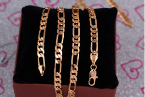 Цепь Xuping Jewelry Фігаро 50 см 6 мм золотистий