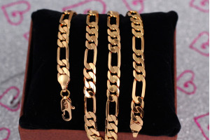 Цепь Xuping Jewelry Фігаро 55 см 7 мм золотистий