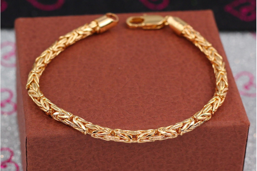 Браслет Xuping Jewelry лисячий хвіст 22 см 5 мм золотистий