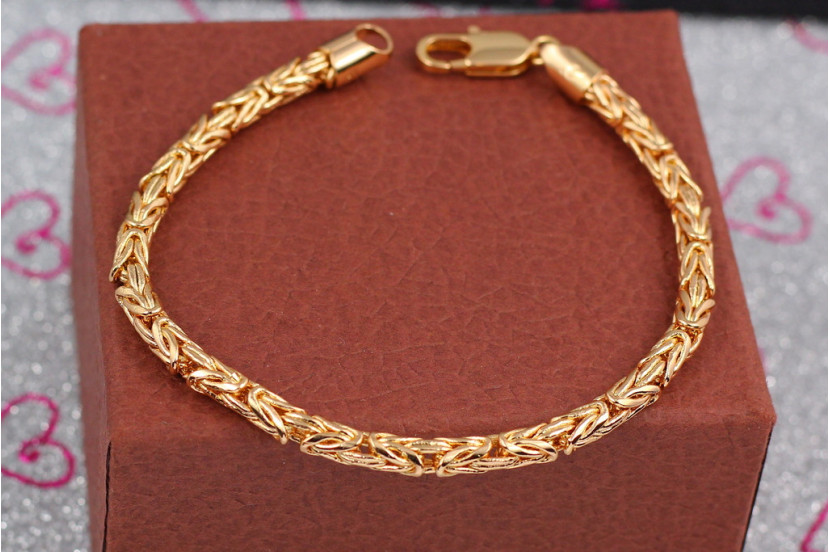 Браслет Xuping Jewelry лисячий хвіст 22 см 5 мм золотистий