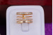 Кільце Xuping Jewelry чотири кільця р 15 золотисте