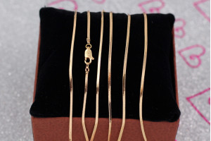 Цепь Xuping Jewelry снейк 45 см 2,5 мм золотистий
