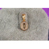 Кулон Xuping Jewelry літера O 1,2 см золотистий