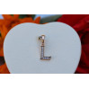 Кулон Xuping Jewelry літера L 1,2 см золотистий