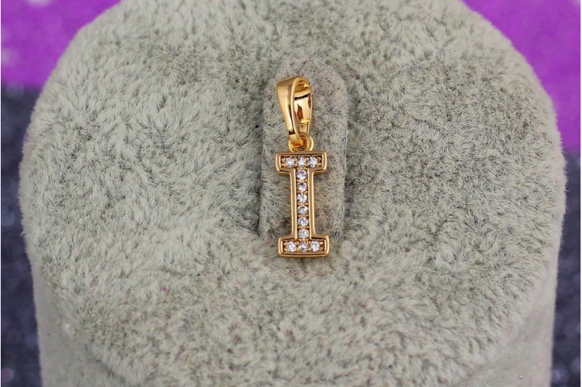Кулон Xuping Jewelry літера I 1.2 см золотистий